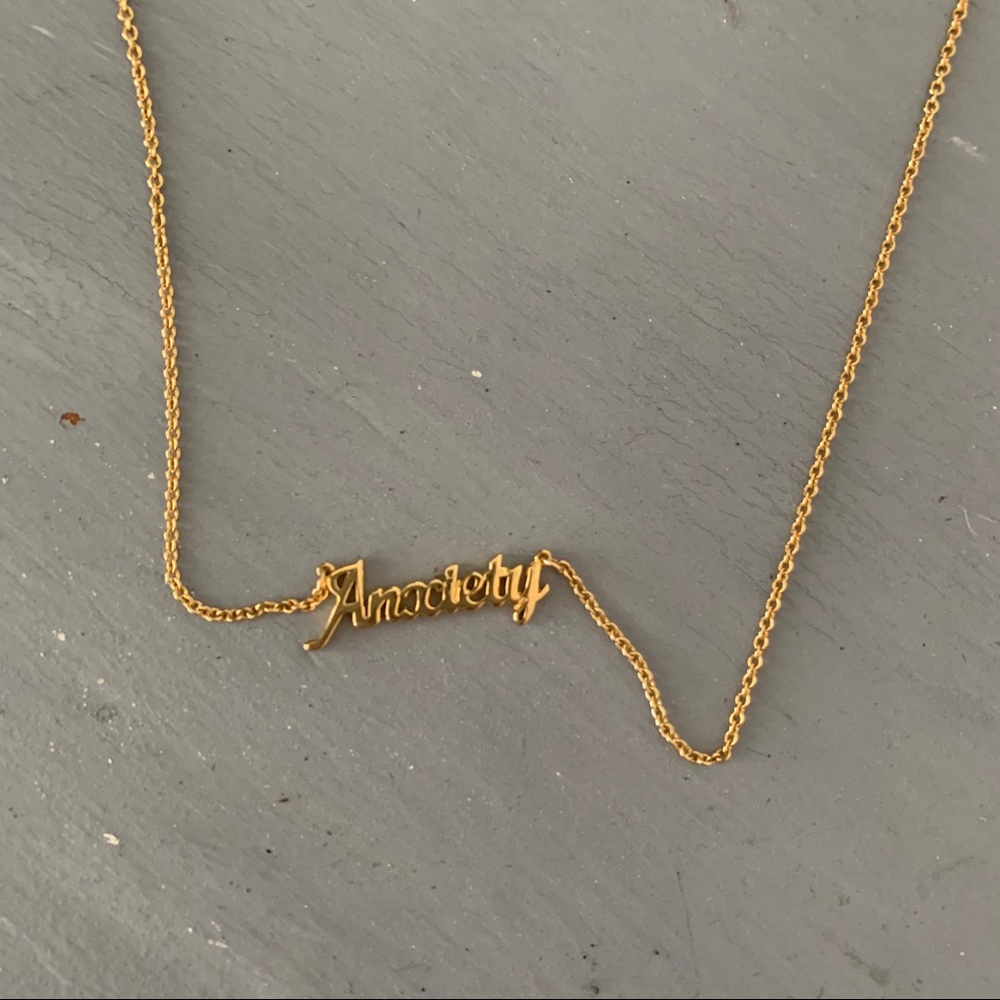 Ban.do “anxiety” necklace, yellow gold